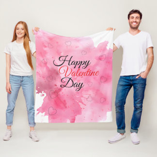 Couverture Polaire Happy Valentine Day