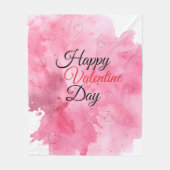 Couverture Polaire Happy Valentine Day (Devant)