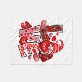 Couverture Polaire Happy Valentine Gnome Heart Valentine's Day Couple (Devant (Horizontal))