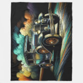 Couverture Polaire Hard Pastel Black Antique Car (Devant)