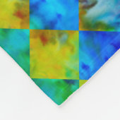 Couverture Polaire [Harlequin Cravate-Dye] À damiers fractal diamant (Coin)