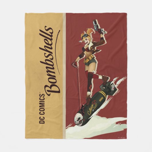 Couverture Polaire Harley Quinn Bombshells Pinup (Devant)