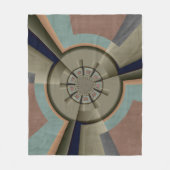 Couverture Polaire Harmonie de couleurs abstraites modernes Art graph (Devant)