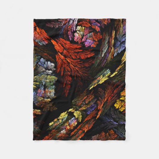 Couverture Polaire Harmonie des couleurs Art Abstrait (Devant)