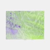 Couverture Polaire Harmonie Douce Verte et Lavande (Devant (Horizontal))