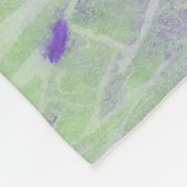Couverture Polaire Harmonie Douce Verte et Lavande (Coin)