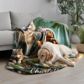 Couverture Polaire Harmonie entre Indiens autochtones et loups dans l