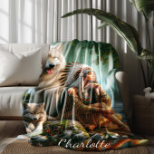 Couverture Polaire Harmonie entre Indiens autochtones et loups dans l