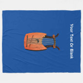 Couverture Polaire Harpe du roi David (Devant (Horizontal))