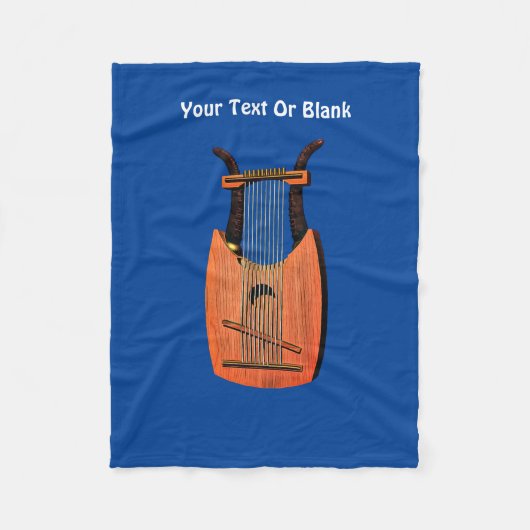 Couverture Polaire Harpe du roi David (Devant)