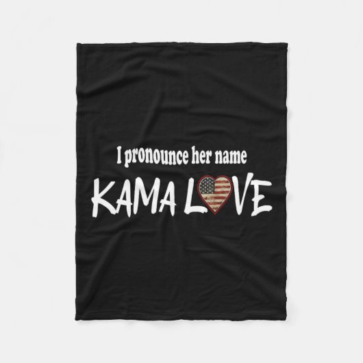 Couverture Polaire Harris 2024 Prononce Son Nom Kamalove Pro Democr (Devant)