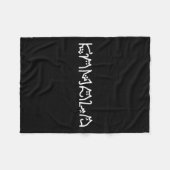 Couverture Polaire Harris Cat Lettering Positive Funny 11 (Devant (Horizontal))