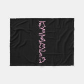 Couverture Polaire Harris Chat Letting Positive Funny Retro Chat (Devant (Horizontal))
