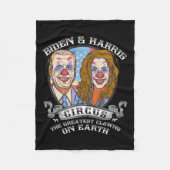 Couverture Polaire Harris Circus Greatest Clowns On Earth Anti Biden (Devant)