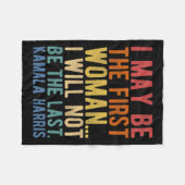 Couverture Polaire Harris Je Pourrais Être La Première Femme (Devant (Horizontal))