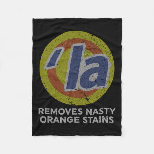 Couverture Polaire Harris supprime Nasty Orange Stains Vintage Retro