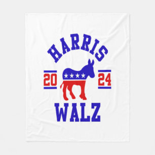 Couverture Polaire Harris Walz 2024 pour le président Patriotic Democ