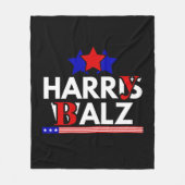 Couverture Polaire Harris Walz 24 Harry Balz 2024 Meme Democratics (Devant)