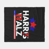 Couverture Polaire Harris Walz 24 Harry Balz 2024 Meme Democratics (Devant (Horizontal))