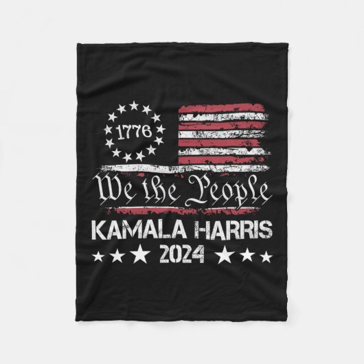 Couverture Polaire Harris We The People I'm With Her Usa Flag 1 (Devant)