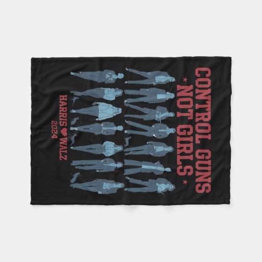 Couverture Polaire Harris Wheimer 2024 Control Guns Not Girls Kamala (Devant (Horizontal))