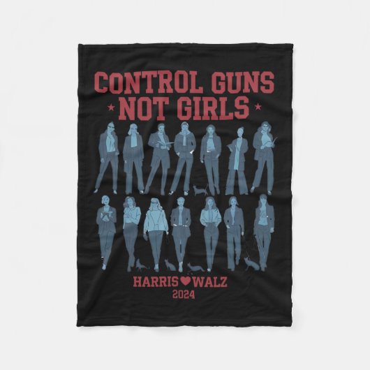 Couverture Polaire Harris Wheimer 2024 Control Guns Not Girls Kamala (Devant)
