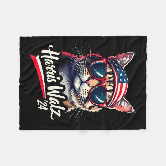 Couverture Polaire Harris Wheimer 2024 Kamala Cat Lady Harris 2024 Pr (Devant (Horizontal))