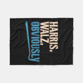 Couverture Polaire Harris Wheimer Évidemment Élection 2024 Premium (Devant (Horizontal))