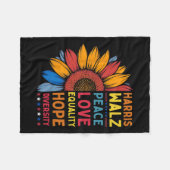 Couverture Polaire Harris Wheimer Paix Aimer Égalité Espoir Diversité (Devant (Horizontal))