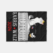 Couverture Polaire Harris Won 2024 President Election Funny Cat Ladie (Devant (Horizontal))