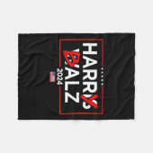 Couverture Polaire Harry Bheimer Harris 24 Kamala Harris Pour Préside (Devant (Horizontal))