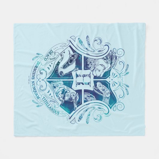 Couverture Polaire Harry Potter | Aguamenti HOGWARTS™ Crest (Devant (Horizontal))