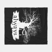 Couverture Polaire Harry Potter | Always Quote Silhouette (Devant (Horizontal))