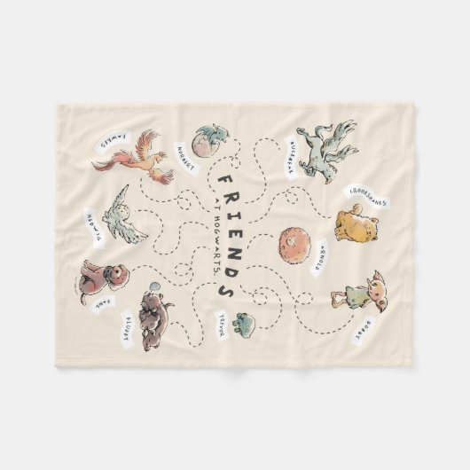 Couverture Polaire HARRY POTTER™ | Amis de Hogwarts (Devant (Horizontal))