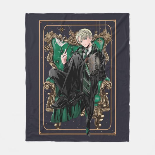 Couverture Polaire HARRY POTTER™ | Anime Draco Malfoy Assis (Devant)
