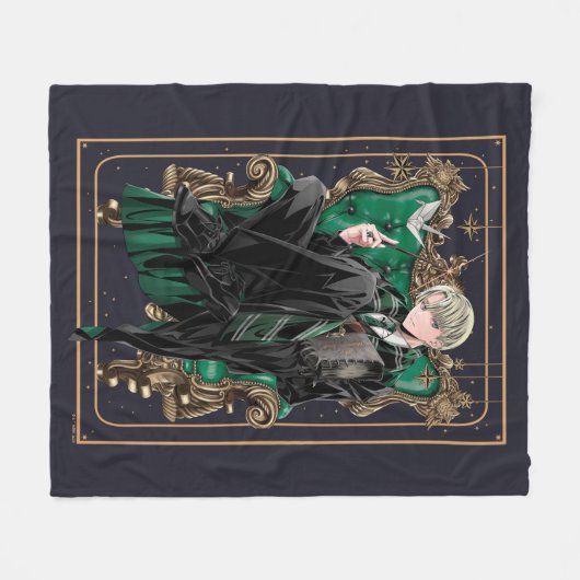 Couverture Polaire HARRY POTTER™ | Anime Draco Malfoy Assis (Devant (Horizontal))