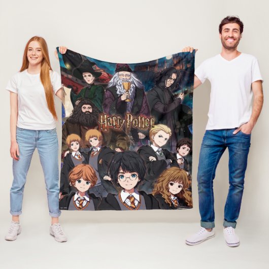 Couverture Polaire HARRY POTTER™ Anime Ensemble Scene (En situation)