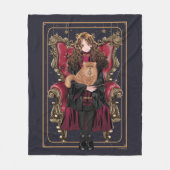 Couverture Polaire HARRY POTTER™ | Anime Hermione Granger assis (Devant)