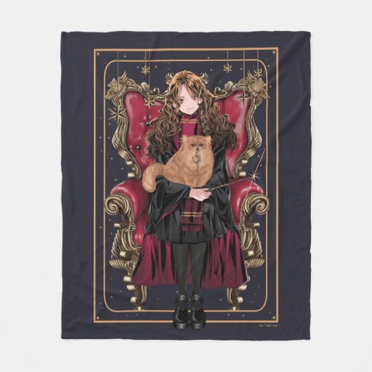 Couverture Polaire HARRY POTTER™ | Anime Hermione Granger assis (Devant)