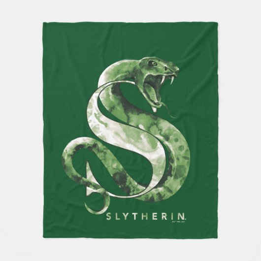 Couverture Polaire Harry Potter | Aquarelle SLYTHERIN™ (Devant)