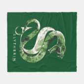 Couverture Polaire Harry Potter | Aquarelle SLYTHERIN™ (Devant (Horizontal))