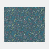 Couverture Polaire HARRY POTTER™ Artefacts Line Art Motif (Devant (Horizontal))