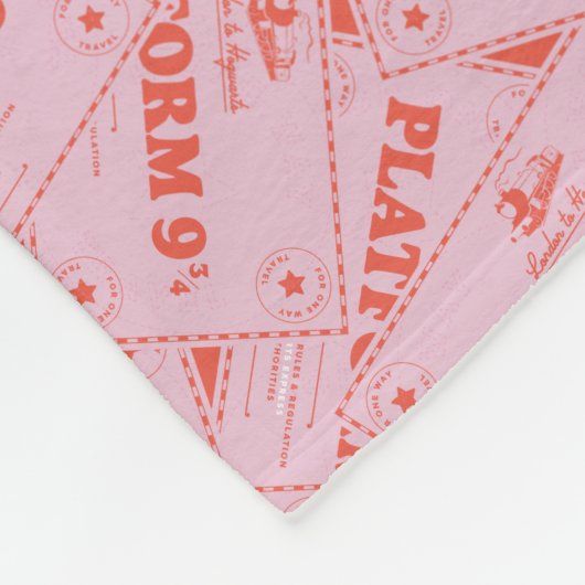 Couverture Polaire HARRY POTTER™ | Billets de train Platforn 9 3/4 (Coin)