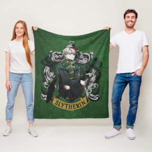 Couverture Polaire HARRY POTTER™ Blason de la maison de Draco Malfo