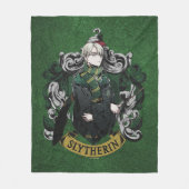 Couverture Polaire HARRY POTTER™ | Blason de la maison de Draco Malfo (Devant)