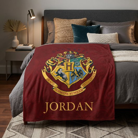 Couverture Polaire Harry Potter | Blason de Poudlard - Complet