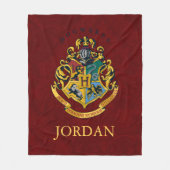 Couverture Polaire Harry Potter | Blason de Poudlard - Complet (Devant)