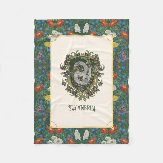 Couverture Polaire HARRY POTTER™ | Blason SLYTHERIN™ (Devant)