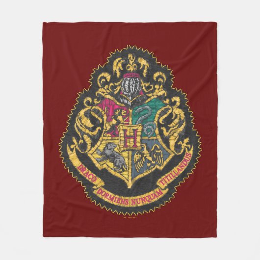 Couverture Polaire Harry Potter | CIMIER DE POUDLARD (Devant)