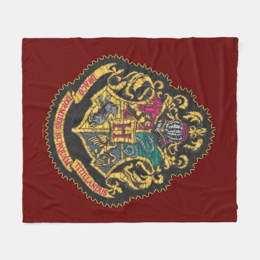 Couverture Polaire Harry Potter | CIMIER DE POUDLARD (Devant (Horizontal))